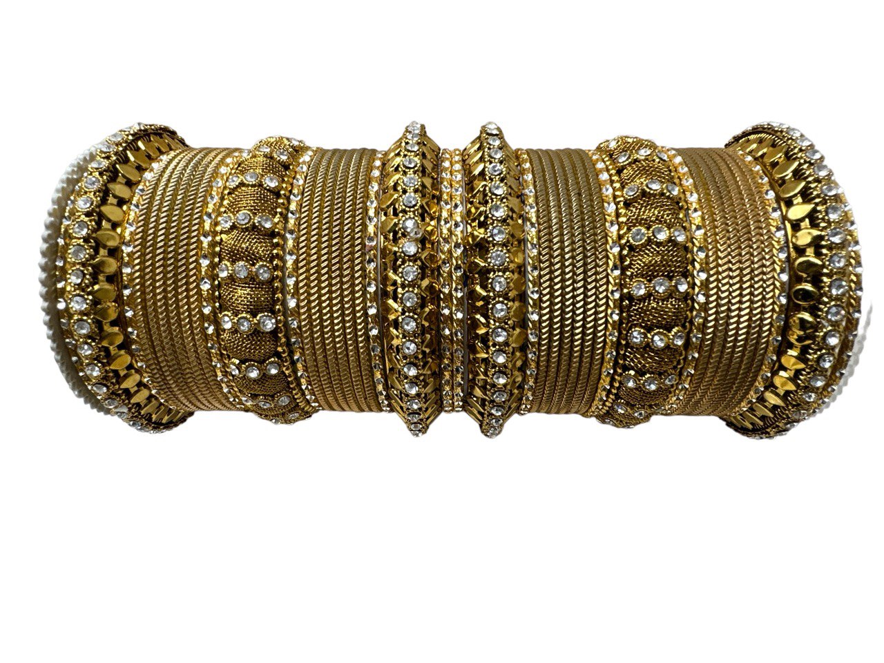 1127 Indian Bridal Metal Bangles Kangan Set Red Maroon Pink Green Blue Yellow