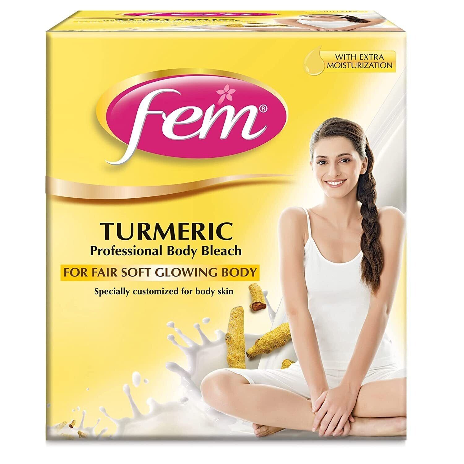 Fem Turmeric Professional Body Bleach Secret of Radiant Skin Zenia