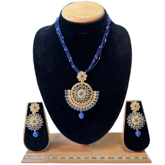 Pendant And Earring With Chain Set #DNS2