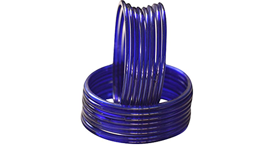 Indian Glass Bangles Churiyan Chudiyan Set Navy Blue Color Sizes 2.4 2.6 2.8