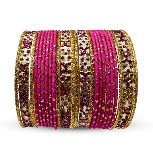 Indian Kids Color Metal Bangle Set Churiyan With Gold #JUK JUNUN