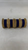 1186- Navy Velvet Bangle Set for Both Hands – Antique Gold Bridal