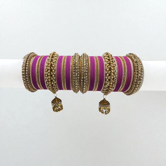 1135 Indian Metal Bangle Kangan Set Red Maroon Pink Green Blue  Yellow