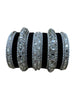 1158s Silver Indian Bridal Bollywood Style Metal Bangle Set With Kalire Jhumki