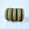 1176G- Color Metal Bangle with kada Set #1