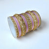 1176G- Color Metal Bangle with kada Set #1