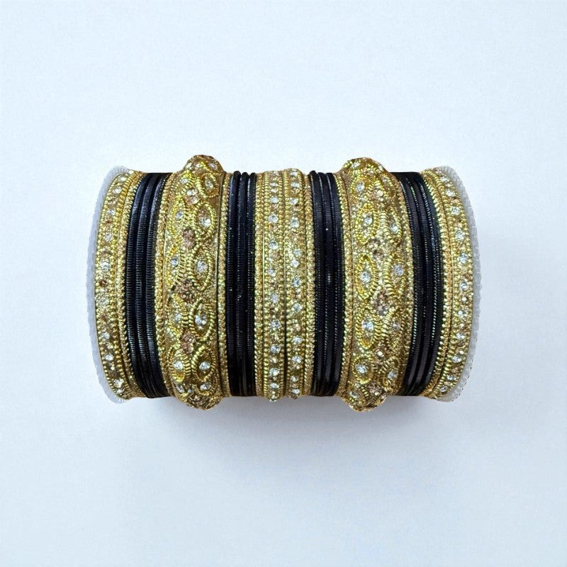 1176G- Color Metal Bangle with kada Set #2