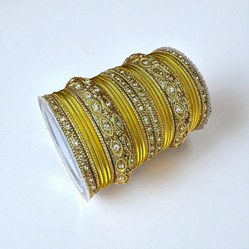 1176G- Color Metal Bangle with kada Set #2