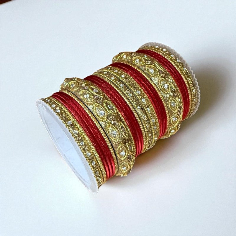 1176G- Color Metal Bangle with kada Set #2