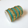 1176G- Color Metal Bangle with kada Set #2
