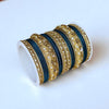 1176G- Color Metal Bangle with kada Set #2