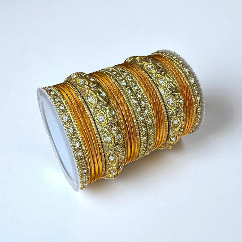 1176G- Color Metal Bangle with kada Set #1