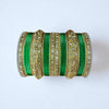 1176G- Color Metal Bangle with kada Set #1