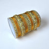 1176G- Color Metal Bangle with kada Set #1