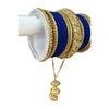 1216A Indian Bridal Bollywood Style Metal Bangle Set With Kalire Jhumki
