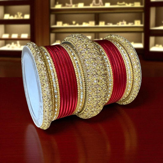 Indian Metal Chuda Churiyan Kangan Bangle Set #1228