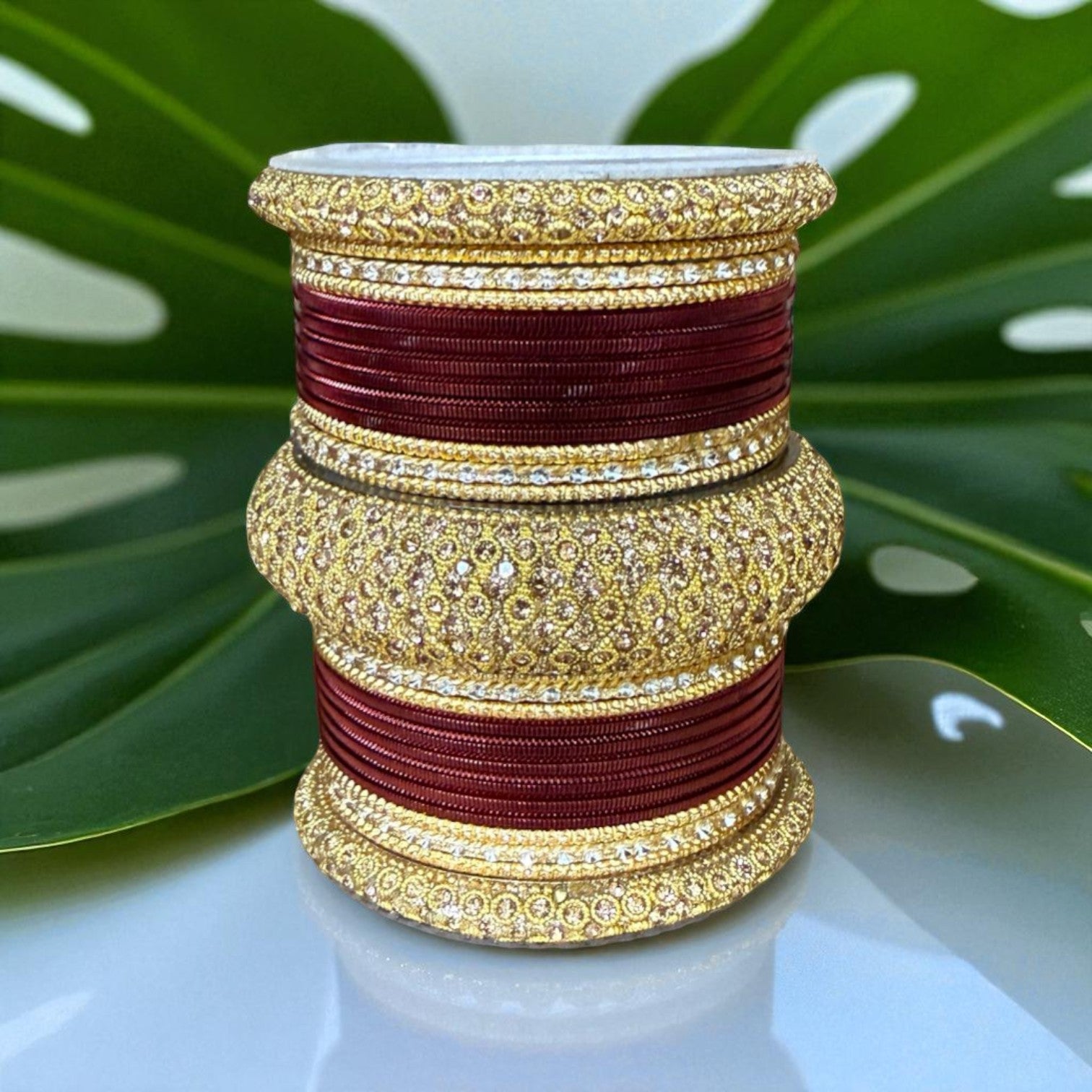 Indian Metal Chuda Churiyan Kangan Bangle Set #1228 – Zenia Creations