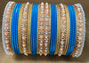 Indian Bangle Kangan churiya set with Rosegold kada #1250