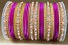 Indian Bangle Kangan churiya set with Rosegold kada #1250