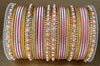 Indian Bangle Kangan churiya set with Rosegold kada #1250