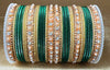 Indian Bangle Kangan churiya set with Rosegold kada #1250