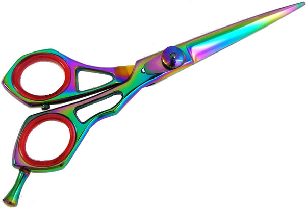 Professional Rainbow Titanium Hair Cutting Shears Scissor | Model 1HT