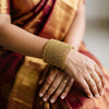 ANML - Gold Finish Stone Studded Bangle Set Traditional Antique