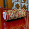 Rajawadi Bridal Red Punjabi Bollywood Chooda Churiyan Kangan Bangle Set 2102