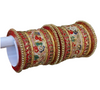 Rajawadi Bridal Red Punjabi Bollywood Chooda Churiyan Kangan Bangle Set 2102