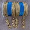 Gold finish Bangle set with Kalire for Wedding, Anniversary Indian Jewelry 1249