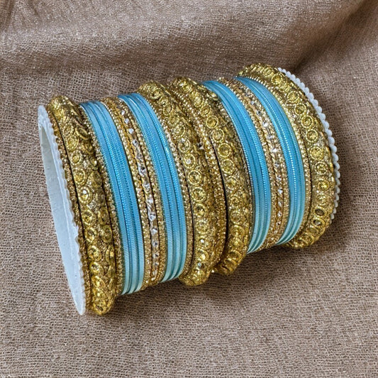 Zenia Metal Bangle Kada Set 1212