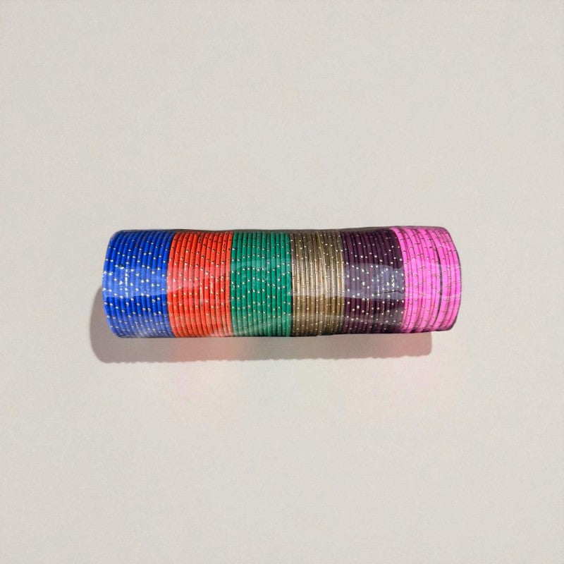 KD6B - Pack of 6 Kid Size Bangle Sets Size 2-0 12 Bangles Per Set Traditional Style