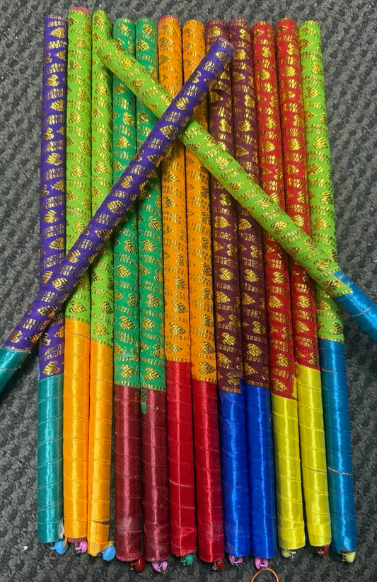 Assorted Colorful Dandiya Sticks Navratri Wedding  Dance Party Garba
