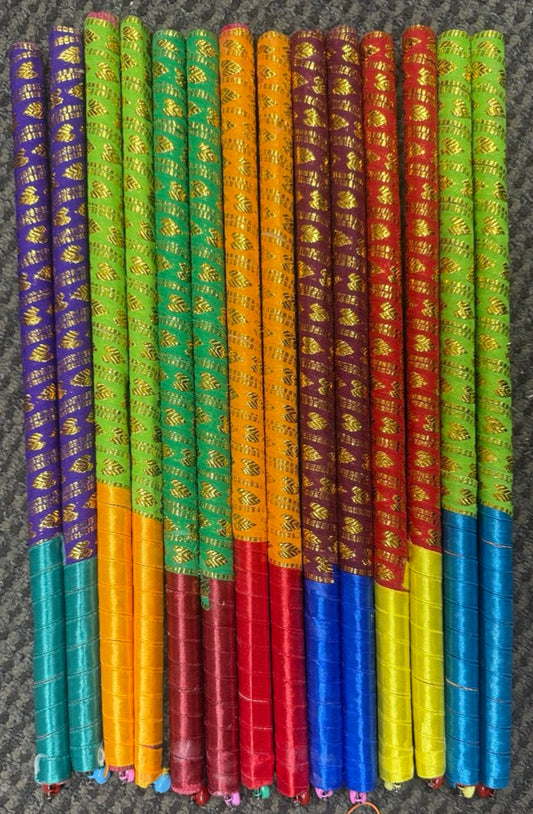 Assorted Colorful Dandiya Sticks Navratri Wedding  Dance Party Garba