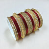 1129G Gold Color Metal Bangle Set Indian Bridal Churiyan Chudiyan Indian Jewelry (Copy)
