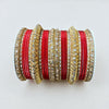 1129G Gold Color Metal Bangle Set Indian Bridal Churiyan Chudiyan Indian Jewelry (Copy)