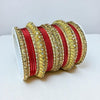 1129G Gold Color Metal Bangle Set Indian Bridal Churiyan Chudiyan Indian Jewelry (Copy)