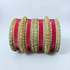 1129G Gold Color Metal Bangle Set Indian Bridal Churiyan Chudiyan Indian Jewelry (Copy)
