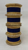 1186- Navy Velvet Bangle Set for Both Hands – Antique Gold Bridal