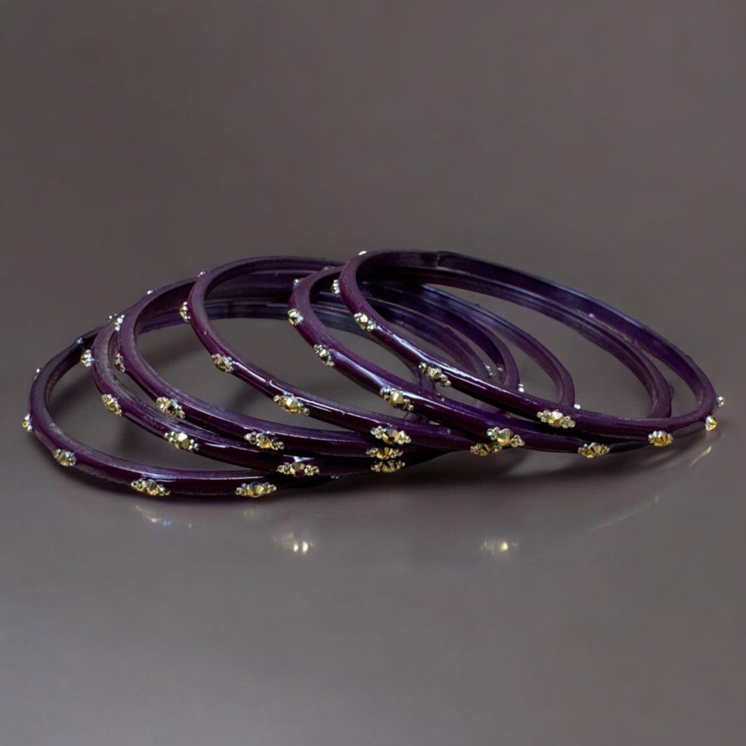 Sahiba - Indian Glass Bangles Churiyan Set With Hand Work