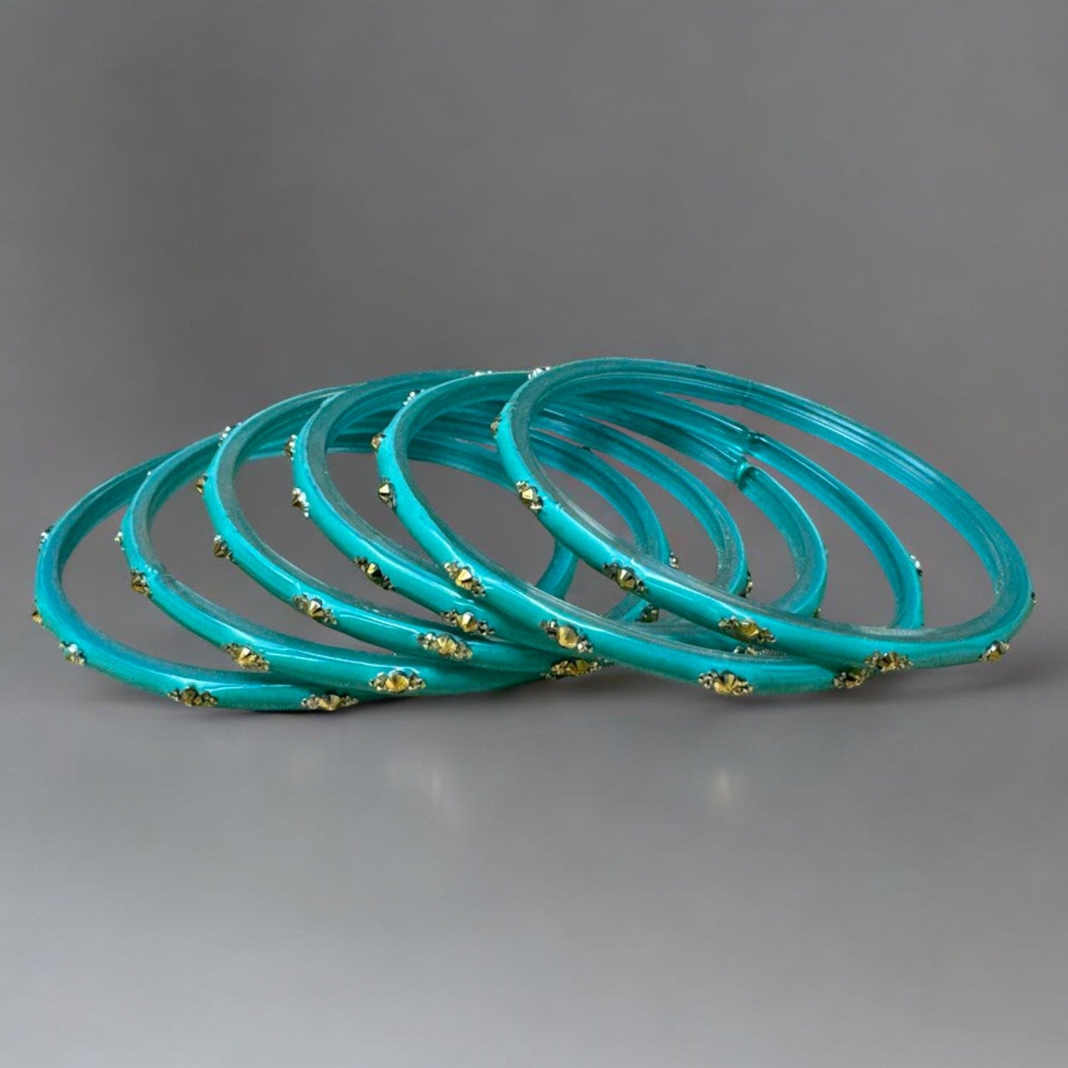 Sahiba - Indian Glass Bangles Churiyan Set With Hand Work