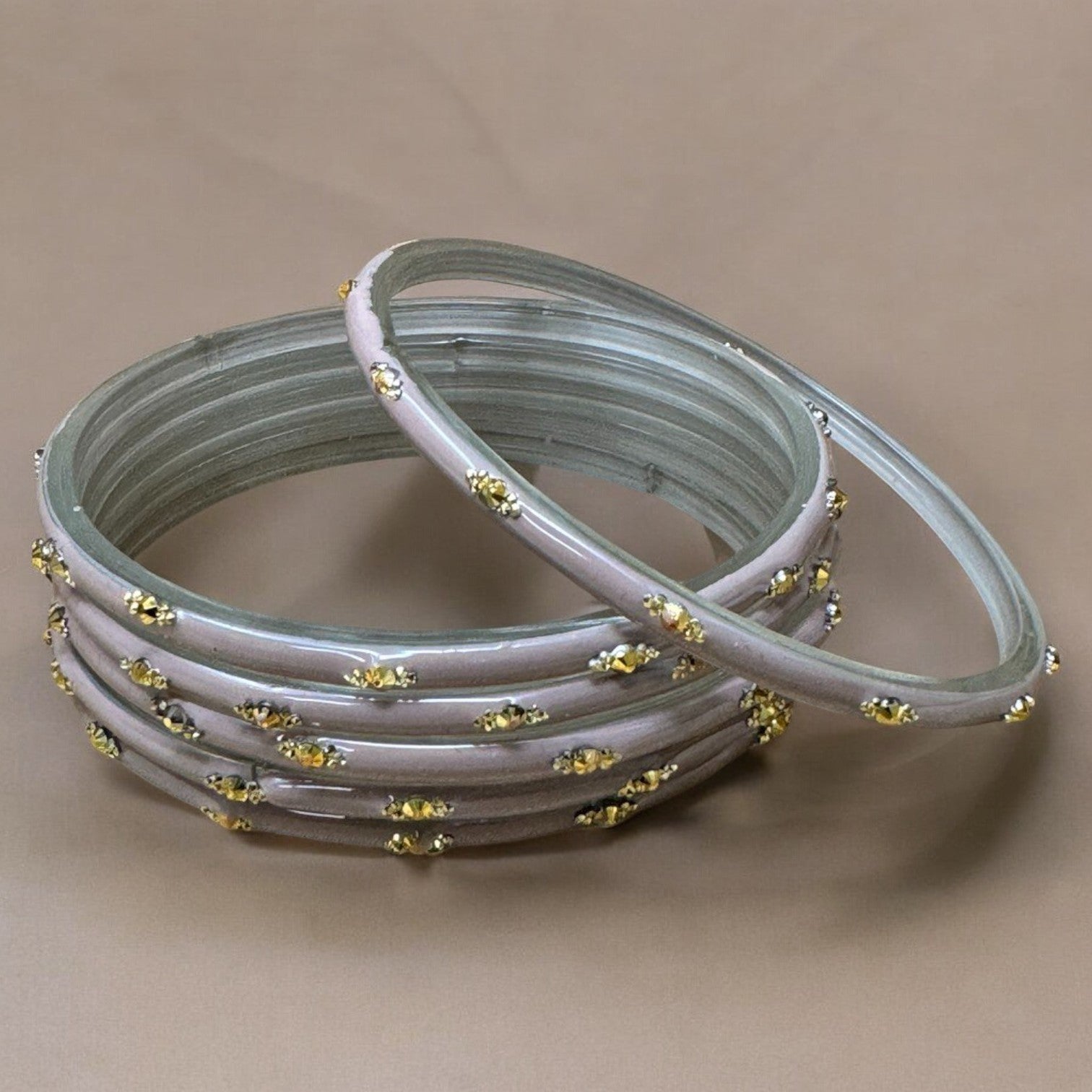 Sahiba - Indian Glass Bangles Churiyan Set With Hand Work