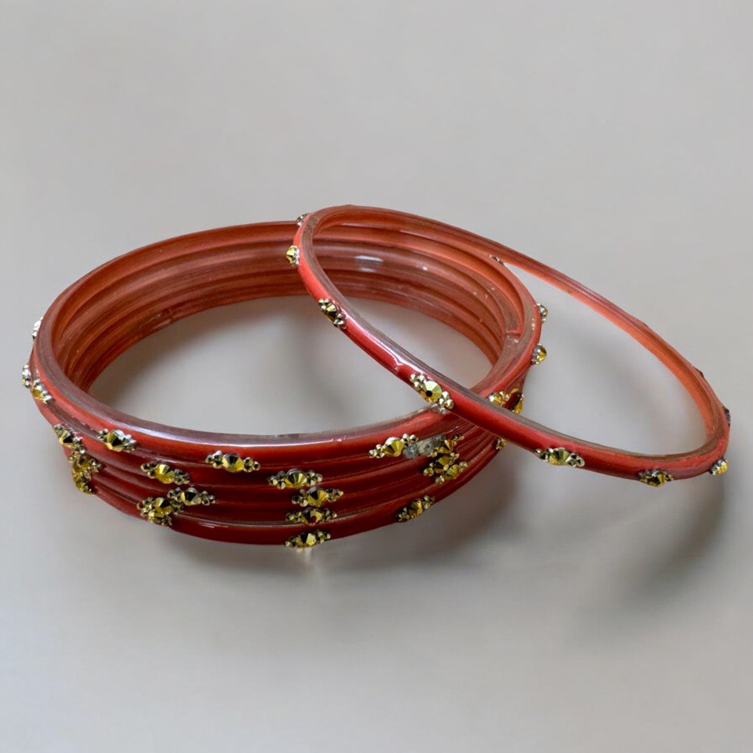 Sahiba - Indian Glass Bangles Churiyan Set With Hand Work