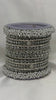 W4-AP Silver Oxidized Bangle Set with Clear CZ Stones and Pearls Bridal Chura