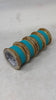 1186- Blue Velvet Bangle Set for Both Hands – Antique Gold Bridal