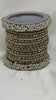 W4-GW Antique Gold Kundan Bangle Set with Pearl Cluster Kadas Bridal Chura