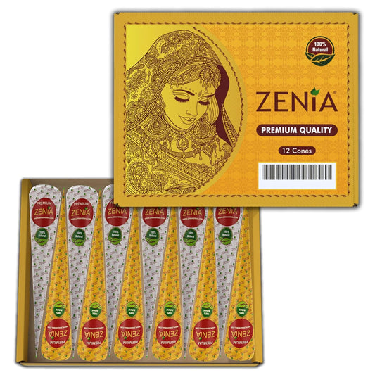Zenia Fresh & Natural Premium Jumbo Henna Cones