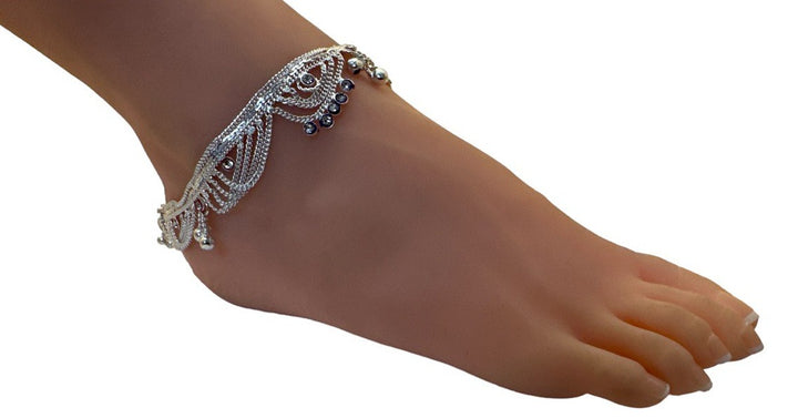 A2 - Pair of Anklets Payal Indian Jewelry - Zenia Creations