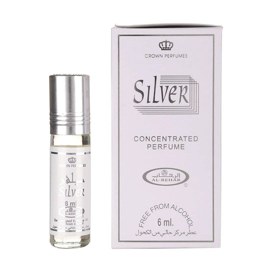 Al-Rehab Silver - Woody Floral Musk fragrance for women and men.
