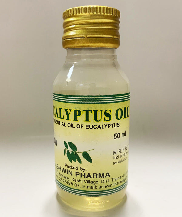 Ashwin 100% Pure Eucalyptus Oil - 50ml: Natural Essential Oi